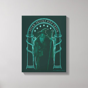 Lienzo GANDALF™ "Habla Amigo y Entra" Puertas de Durin