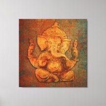 Ganesh En Un Fondo De Piedra De Angustia