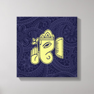 Lienzo Ganesha Hindu Deity Canvas Wall Art