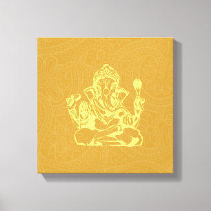 Lienzo Ganesha Hindu Deity Canvas Wall Art