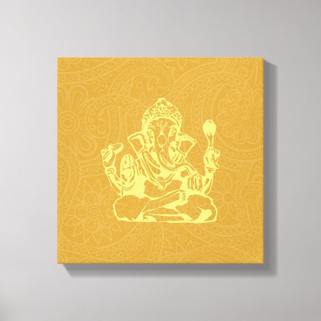 Lienzo Ganesha Hindu Deity Canvas Wall Art (Anverso)