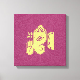 Lienzo Ganesha Hindu Deity Canvas Wall Art