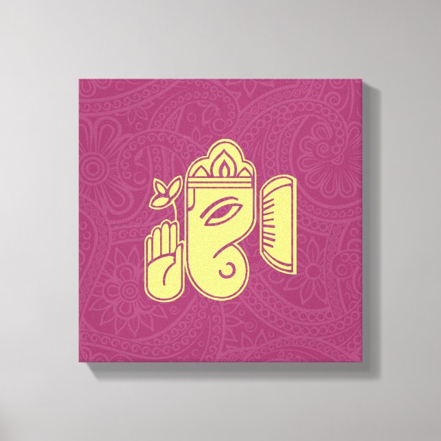 Lienzo Ganesha Hindu Deity Canvas Wall Art (Anverso)