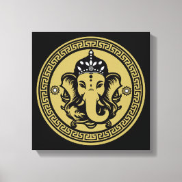 Lienzo Ganesha Themed Hindu Art Print