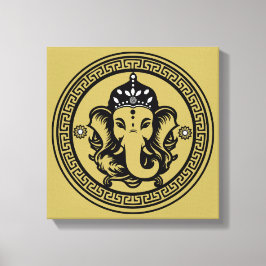 Lienzo Ganesha Themed Hindu Art Print