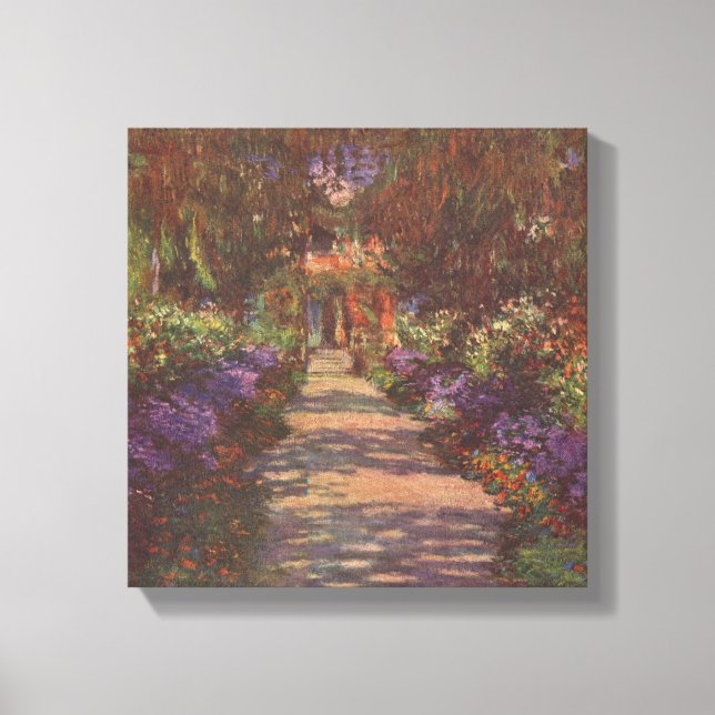 Lienzo Garden Way - Claude Monet - c1902 (Anverso)