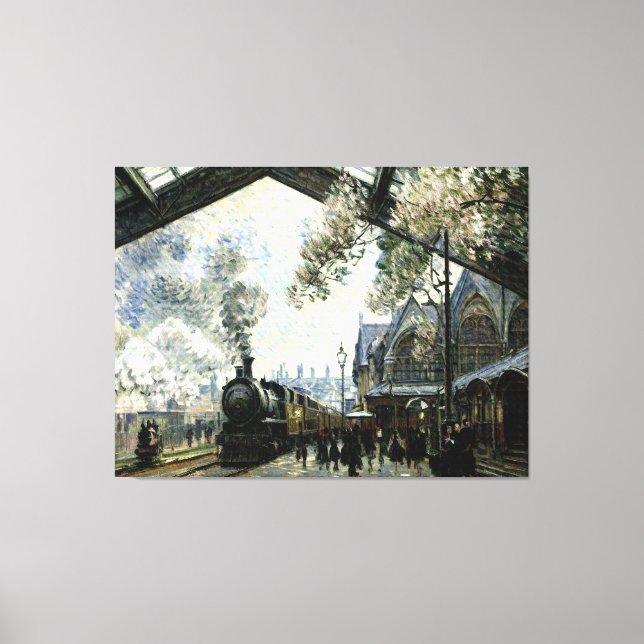 Lienzo Gare St. Lazare (Anverso)