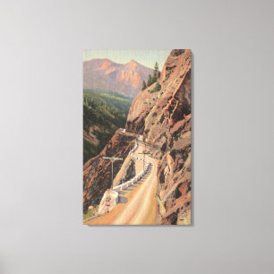Lienzo Garganta de Uncompahgre y millón de carreteras de