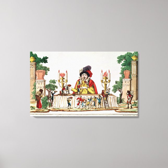 Lienzo Gargantua en su Little Supper, c.1800 (Anverso)