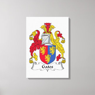 Lienzo Gates Family Crest