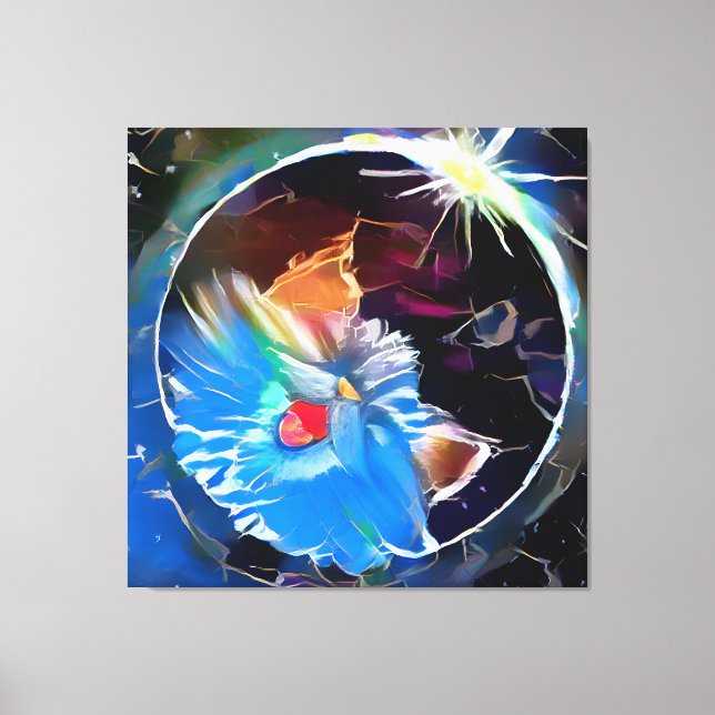 Lienzo Gato 6 - Eclipse solar (Anverso)