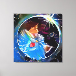 Lienzo Gato 6 - Eclipse solar