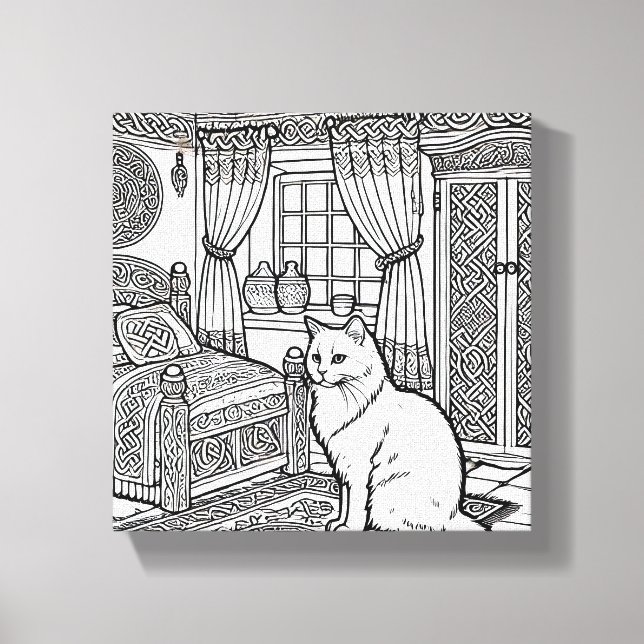 Lienzo Gato audaz y fácil #23 (Anverso)