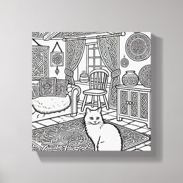 Lienzo Gato audaz y fácil #31 (Anverso)