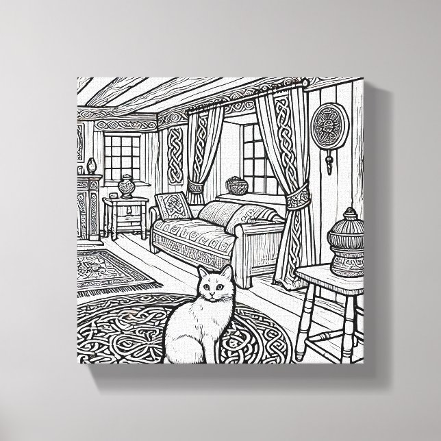 Lienzo Gato audaz y fácil #50 (Anverso)