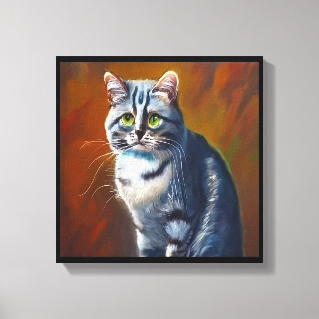 Lienzo Gato Australian Mist  (Anverso)