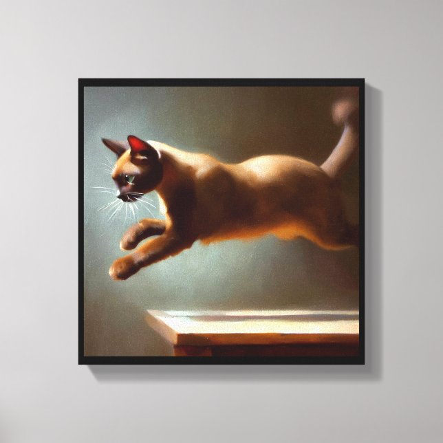 Lienzo Gato Birmano (Anverso)