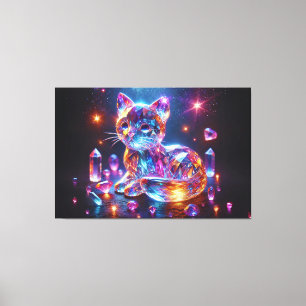 Lienzo Gato de cristal