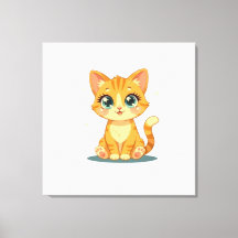 **Gato de Dibujos Animados Adorable – Ilustración 
