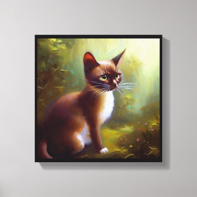 Lienzo Gato de Java  (Anverso)