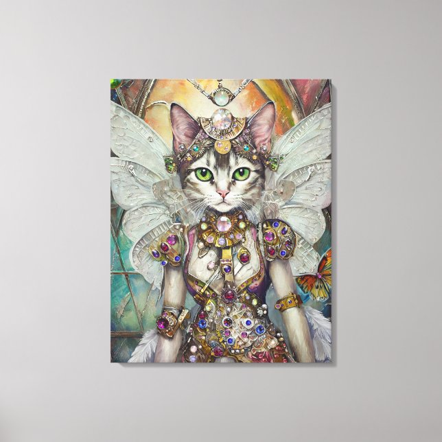 Lienzo Gato de la Reina de la Nieve de la Brigada del Ala (Anverso)