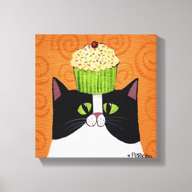 Lienzo Gato de tarta (Anverso)