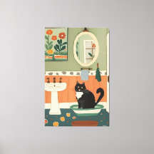 Gato en el baño V14