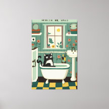 Gato en el baño V17