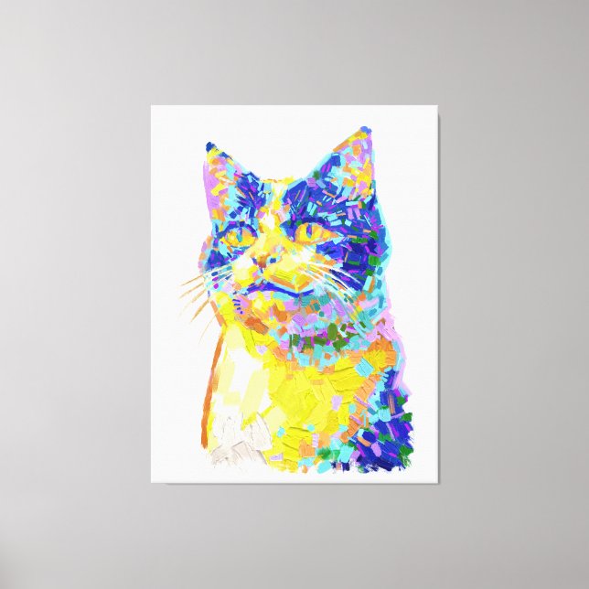 Lienzo Gato en la luz del sol (Anverso)