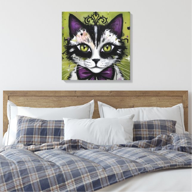 Lienzo Gato gótico (Insitu(Dormitorio))