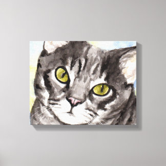 Lienzo Gato gris