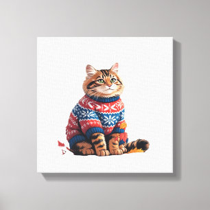 Lienzo Gato Hoja Otoño Hola Otoño Divertido Gato Amante G