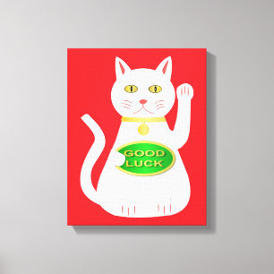 Lienzo Gato Lucky Oriental