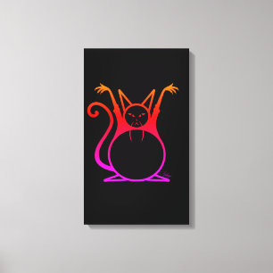 Lienzo Gato maestro de grasa