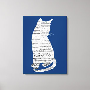 Lienzo Gato Musical