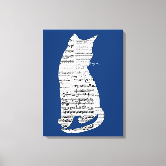 Lienzo Gato Musical (Anverso)