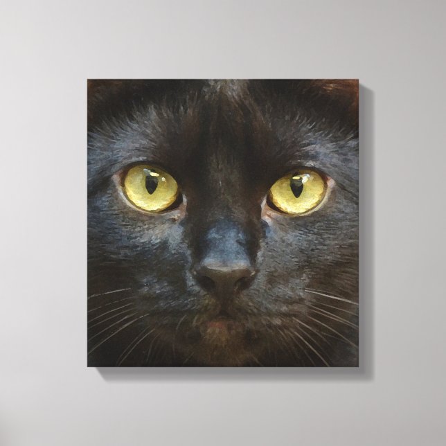 Lienzo Gato negro (Anverso)