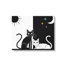 Gato negro, gato blanco