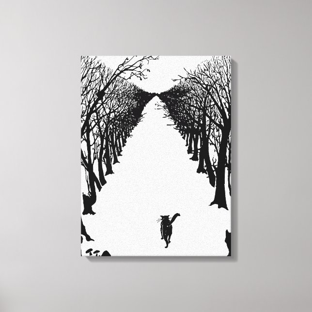 Lienzo Gato negro, Rudyard Kipling (Anverso)