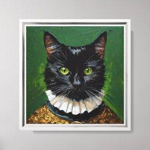 Lienzo Gato negro vintage