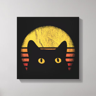 Lienzo Gato Retro Vintage