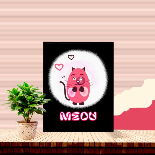 Lienzo Gato rosa lindo (Subido por el creador)