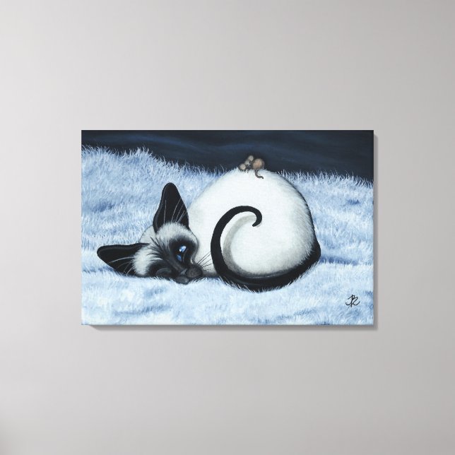 Lienzo Gato siamés de BihrLe Canvas Art Print (Anverso)