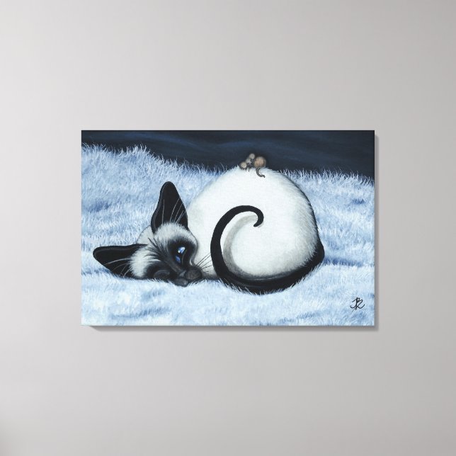 Lienzo Gato siamés de BihrLe Canvas Art Print (Anverso)