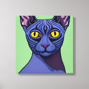 Lienzo Gato Sphynx