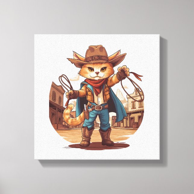 Lienzo Gato Vaquero (Anverso)