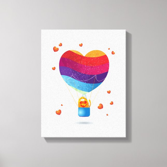 Lienzo Gato y balón de amor (Anverso)