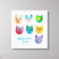 Gatos acuarelas y amigos