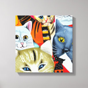 Lienzo Gatos brillantes y Hermosos