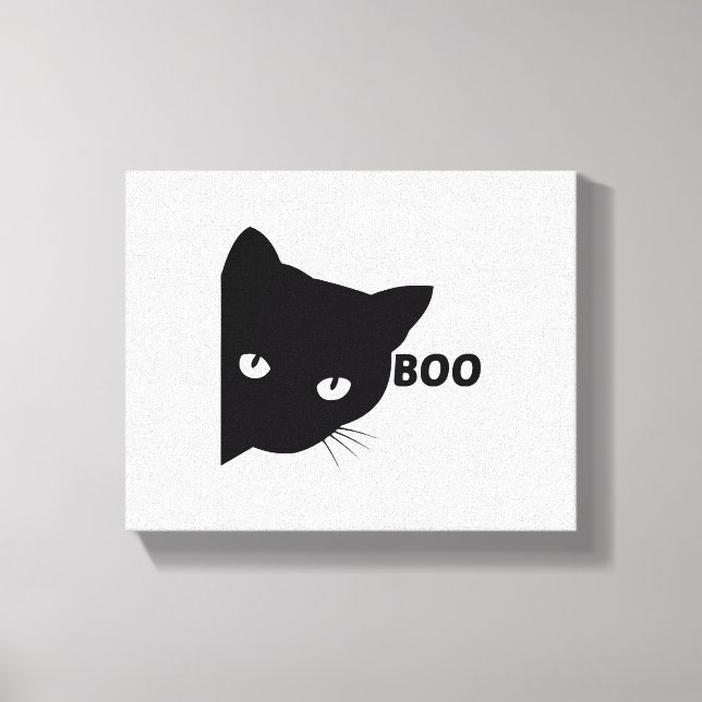 Lienzo Gatos de regalo de Halloween (Anverso)